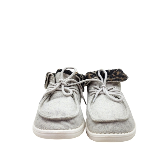 Hey Dude Women's Britt Cheetah Canvas Upper Ankle Booties - 7 - Picture 4 of 7